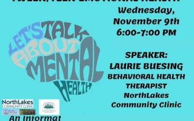 Let’s Talk About Mental Health for Teens: Nov. 9, 6pm