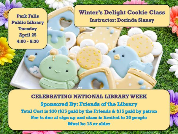 Winter’s Delight Cookie Class April 25
