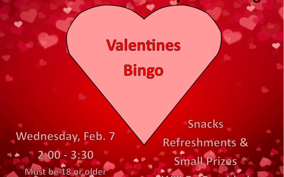 Adult Valentines Bingo